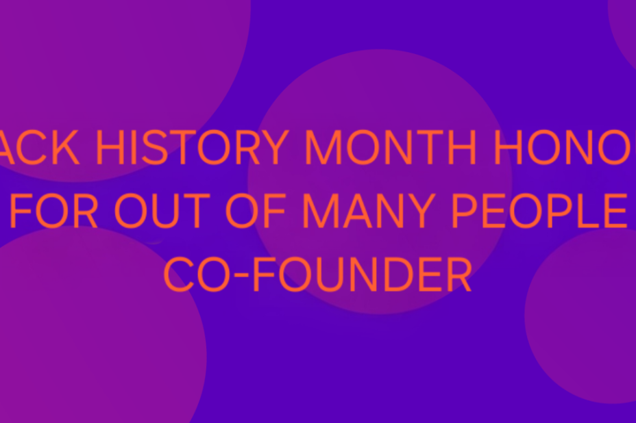Out of Many People co-founder honoured in national campaign to mark Black History Month